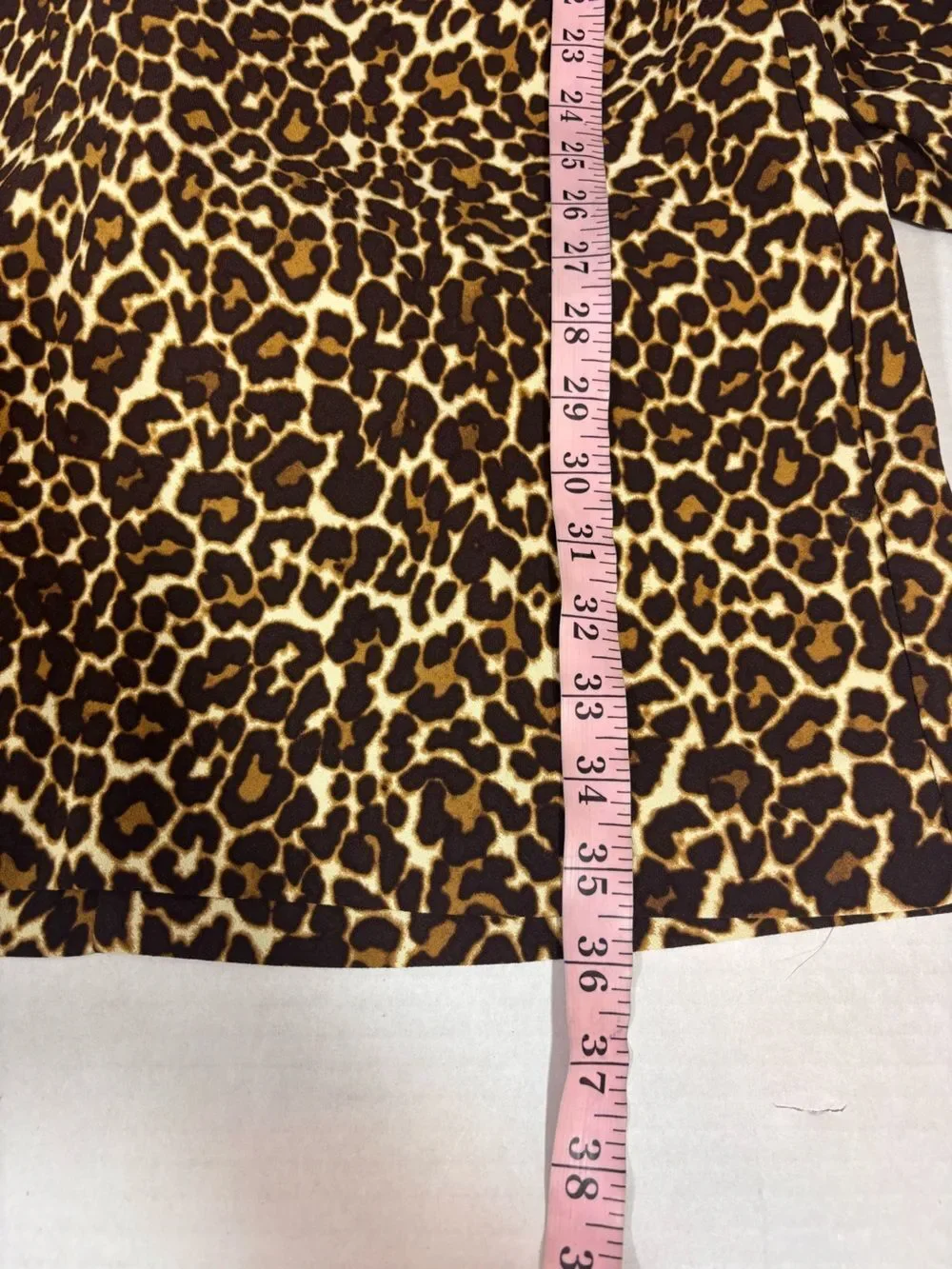 J. Crew Leopard Cheetah Animal Print Shift Dress K2150 Size 8 long sleeve